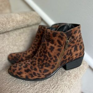 Animal Print Booties